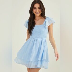 New with tags altard state brea layered mini dress